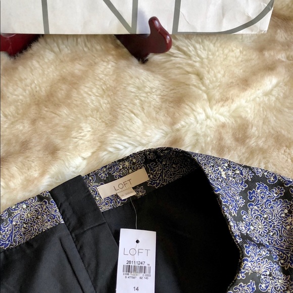 ANOTHER EXCLUSIVE LOFT/ANN TAYLOR Sz14 PRINT SKIRT - Picture 5 of 16